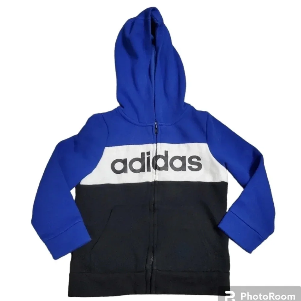 Adidas Kids Unisex Boys/Girls Zipper Hooded Jacket 5